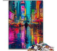 Neon Colour City 1000 Pieces Jigsaw Puzzle For Adults Teens, Pattern Assembly Deal As Gifts for The Whole Family Suitable for And 14 (50x75cm)