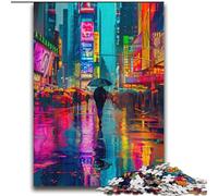 Neon Colour City Jigsaw Puzzles for Adults 2000 Jigsaws, Fun Games Every Piece Is Unique - Challenging Family Fun Game (70x100cm)