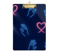 Neon_Community_Support Plastic Storage Box Transparent for Nursing Students Trade Quest Size 9 x 12
