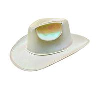 Neon Cowboy Hat LED Rancher Hat Sparkly Cowgirl Hats - Light up Cowboy Hats for Adults, LED Hat, Glitter Cowgirl Hat, Headwear Cowboy Hat, for Disco, Halloween, Birthday, Bachelorette