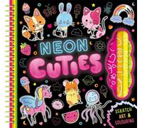 Neon Cuties (Scratch Art Book for Kids)
