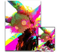 Neon Demon Girl Puzzle 1000Pieces Jigsaw Jigsaw Puzzles Educational Brain Teaser Artistic Home Office Decor 14 Age 1000 PCS(75x50cm)