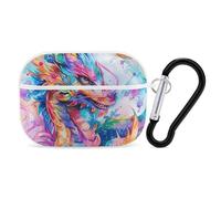 Neon Dragon Cute Case Compatible with AirPods Pro Headphone Protective Cover with Keychain Accessories