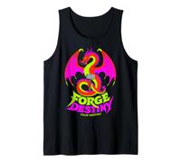 Neon Dragon Forge Destiny Graphic Design Tank Top