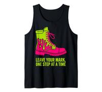 Neon Drip Combat Boot Design - Leave Your Mark Tank Top