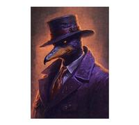 Neon Duck Spy Themed Jigsaw Puzzle for Adults, 300 PCS