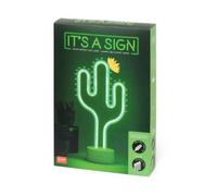 Legami - Neon Effect Led Lamp, It's a Sign, H 23 cm, Cactus Theme, Dual Power, USB Cable (Included) or Batteries (not included), Table Lamp, Multicolor Light, LL0001