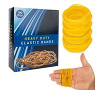 Neon Elastic Rubber Bands 100G’s, Approximately 250pcs, Neon Coloured, Ideal for Home and Office Supplies Industrial Crafts, Organisation, Natural Rubber Bands Strong and Durable
