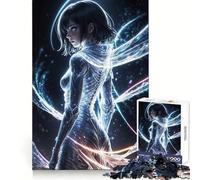 Neon Elegance Jigsaw Puzzles 1000 Piece for Adults Smart Game Stress Free Pattern Assembly Warm Surprise (38x26cm)