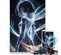 Neon Elegance Jigsaw Puzzles 1000 Piece for Adults Smart Game Stress Free Pattern Assembly Warm Surprise (38x52cm)