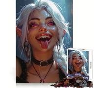 Neon Enchantress Adult Jigsaw Puzzles 1000 Pieces Mind Challenge Toy Relax Time Quality Cut Cherished Gift (50x75cm)