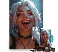 Neon Enchantress Jigsaw Puzzles for Adults 1000 Pieces Reason Skill Toy Tension Relief Exact Cut Cherished Gift (38x52cm)