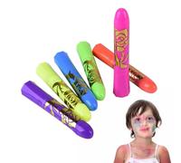 Neon Face Paint | Black Light Sticks - Washable Safe Crayon Sticks for Kids Club Birthday Makeup Adults Masquerade Halloween Outdoor Party