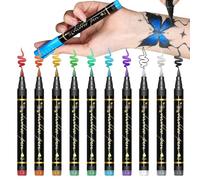 Neon Face Paint Pens - Temporary Markers for Skin | Pens with Bold and | Removable Children's Temporary Tatoo Body Marker Pen | Skin-Safe Temporarry Tatt0o Marker