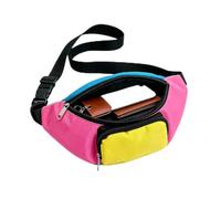 Neon Fanny Pack Neon Retro Hip Hop Adjustable Waist Strap Bag | 80s 90s Outfit Fanny Pack for Jogging Holiday Festival Themed Event Parade Gathering Adults Teens Family yellow pink blue