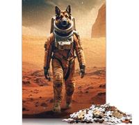 Neon Fire Kitsune Fox Puzzle 500 Pieces Jigsaws Puzzles Wooden Puzzles Learning Educational Toy 500pcs (52x38cm)