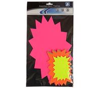 Neon Flashes Assorted Sizes Display Card - Pack of 21 - Mixed colours