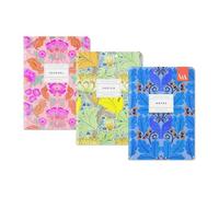 Neon Floral V&A 3 Pack Stitched Notebooks