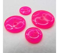 Neon Florescent Buttons 10mm 12mm 15mm 18mm Shirt Dress Craft Buy 2 4 Or 8 454D, 18mm Neon Pink, 2
