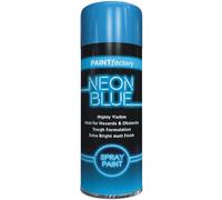 Neon Fluorescent BLUE Bright Spray Paint Aerosol Matt Metal Wood
