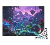 Neon Forest Puzzle for Adults 1000Pc Recyclable Paper Alien Forest Jigsaw Puzzle Parent Child Game Props Developing Boy & Girl‘s Intelligence Toy 52x38cm/1000pcs