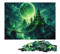 Neon Fortress Classic Wooden Jigsaw Puzzle 500 Pieces for Adults | Adult Puzzle - quiet evening activity at your own pace.