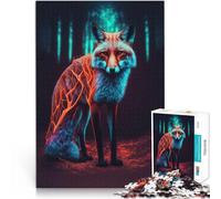 neon fox1000 Piece teenager Puzzles Challenging To Complete But Fun And Humorous with Fully Interlocking Randomly Shaped Pieces 38x26cm