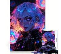 Neon Future Dreamer Jigsaw Puzzles 1000 Piece for Teenagers Thought Toy Stress Release Precise Edge Perfect Present (50x75cm)