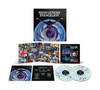 Neon Genesis Evangelion - Original Series Soundtrack 2LP - Mondo Exclusive Clear with Green/Purple Smoke Vinyl