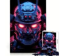 Neon Glowing Samurai Droid 1000 Piece Jigsaw Puzzles for Adults Teenagers Mind Game Toy Together Fun Neat Cut Amazing Present (50x75cm)