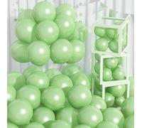 Neon Green Balloons - 60 PCS, 12 Inch, Clear, Arch, Soccer, Ocean, Shark, Sea, Wild Theme, Birthday Party Decorations