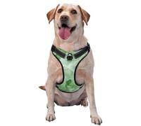 Neon Green Color Luxury Marble No Pull Dog Harness Adjustable Reflective Oxford Easy Control Medium Large Dog Harness