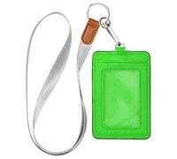 Neon Green Cruise Essentials Vertical id Badge Holder with Lanyard id Card Holder for Ship Cards Travel & Vacation