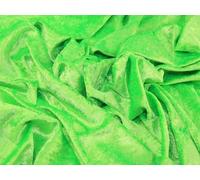 NEON Green Crushed Velvet Fabric ***Free Post*** Bright Green Crushed Velvet Velour Strechy/Stretch Material 150cm Width Sold by 1/2 METRE Unit Fluorescent Green Light Green