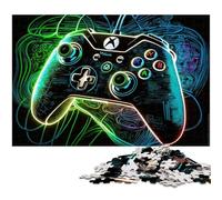 Neon Green Game Jigsaws 1000 Pieces for Adults cardboard Jigsaw Puzzles Ideal for Teenagers & Collectors, Travel Gift, Family Activity 26X38CM/10.23x14.96inch