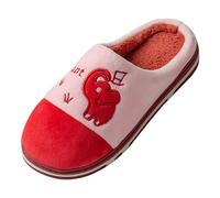 Neon Green Shoes Women Couples Men Women Slip On Furry Plush Flat Home Winter Round Toe Keep Warm Cartoon Prints Slippers Shoes Shoes for Women Blue, pink, 10 UK