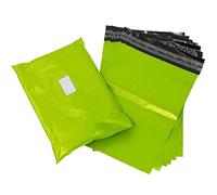 Neon Green Strong Tough Mailing Bags - Sticky Self Seal Flap - Poly Plastic Polythene for Postal Postage Packaging Courier Mail Pouch Sacks - Premium Quality (100, 16x20" (405x508mm))