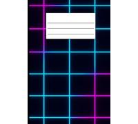 Neon Grid Lights Composition Notebook - College Ruled - 6" x 9" - 120 Pages
