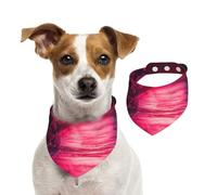 Neon Halo Reversible Cotton Dog Bandanas - Adjustable Small Large Dog Drool Bib For Birthday Wedding - Double Side Print