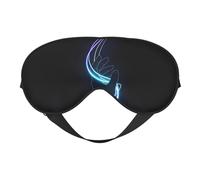 Neon Hd Hand Printing Rest Sleep Eye Mask, Soft Eye Mask for Home & Camping, Blocks Light, Comfortable for Most Users