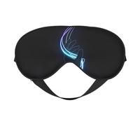 Neon Hd Hand Printing Rest Sleep Eye Mask, Soft Eye Mask for Home & Camping, Blocks Light, Comfortable for Most Users