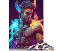 Neon Hermes Jigsaw Puzzles Puzzle for Adults Kids. 1000 Pieces Great Gifts Challenge Toy Educational Games Home Decoration for Adults& Kids Age 14 Years Up 1000pcs (75x50cm)