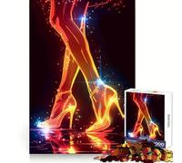 Neon High Heels Jigsaw Puzzles 1000 Piece for Teenagers Thought Toy Stress Release Precise Edge Perfect Present (50x75cm)