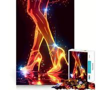 Neon High Heels Jigsaw Puzzles for Adults1000 Piece Intellect Toy Stress Relief Precise Cut Perfect Present (38x26cm)