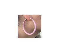 Neon Hoop Earrings for Women 80s Hoop Earrings Big Hoops Earring Colorful Matte Large Round Loop Earring 80s 90s Neon Jewelry for Women Accessories, S, Zinc, No Gemstone