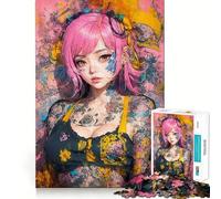 Neon Ink Dreams 1000 Pieces Jigsaw Puzzles for Teenagers Improve Recall Quiet Hobby Exact Edge Birthday Gift (38x52cm)