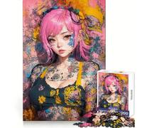 Neon Ink Dreams Jigsaw Puzzles for Adults 1000 Piece Reason Skill Toy Anxiety Relief Exact Cut Elegant Gift (50x75cm)