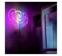 neon lamp Distorted Smile Face Neon Sign with Adjustable Brightness 35cmx55cm(D)