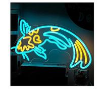 neon lamp For neon Sign Fish Carp Koi, Dimmable Powered Panel Light(B)