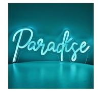 Neon lamp loanword Luminous Decor for Neon Sign Paradise Dimmable Alphabet Lamp, 14.7×32.5cm